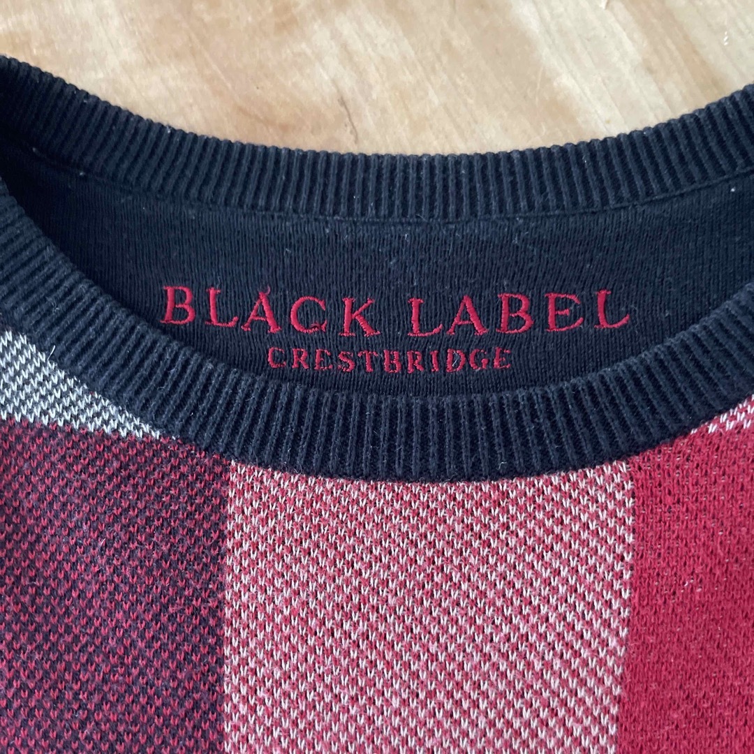 BURBERRY BLACK LABEL(バーバリーブラックレーベル)の希少　バーバリー　ブラックレーベル　セーター　チェック メンズのトップス(ニット/セーター)の商品写真