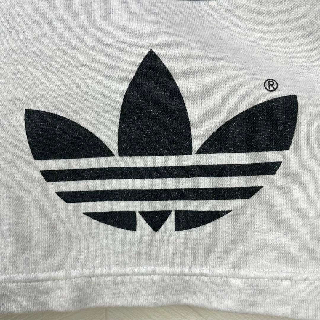 adidas - 激レア 90s アディダス パーカー 両面プリント ライン ゆるだ