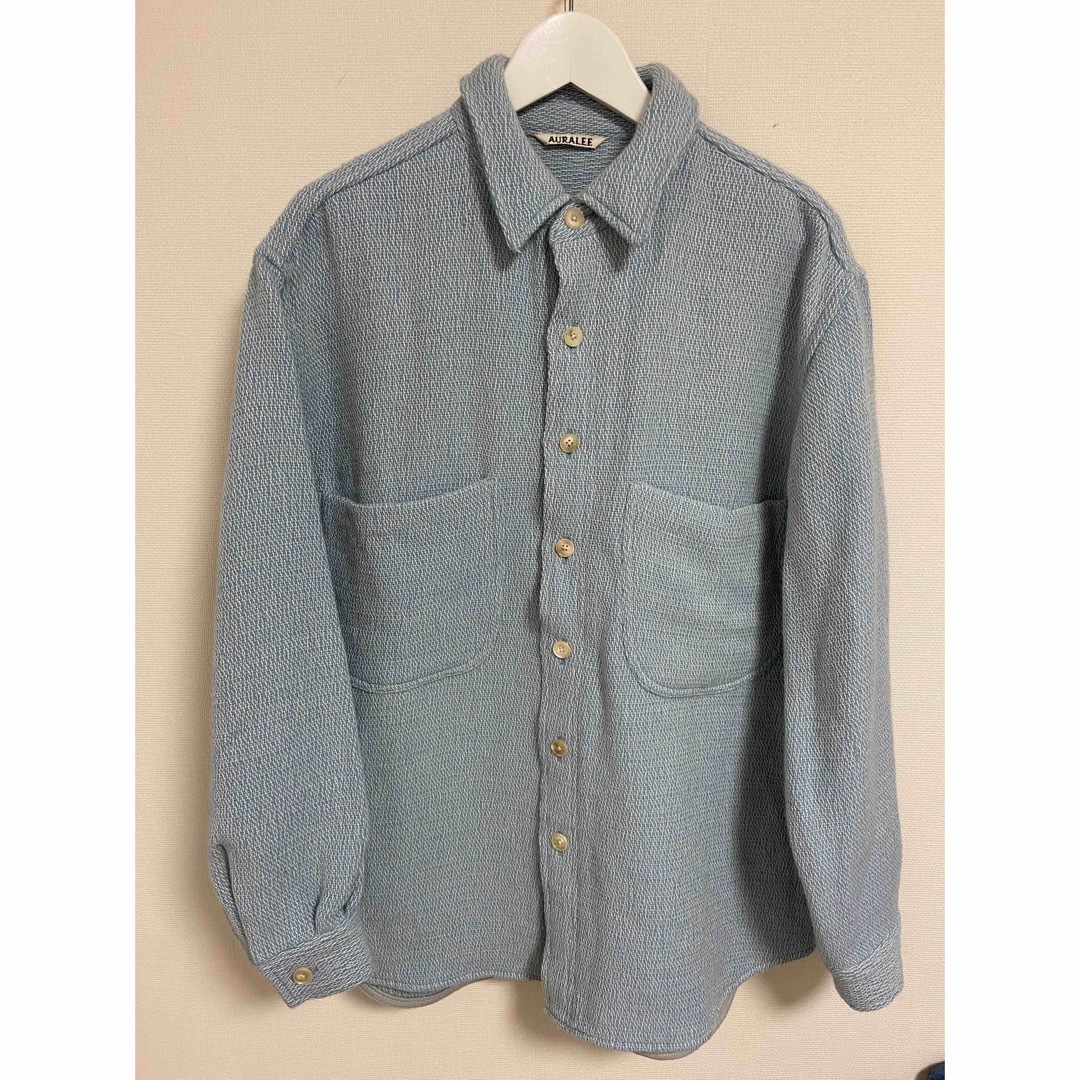 SHETLAND WOOL COTTON SHIRTS BLOUSON 22aw