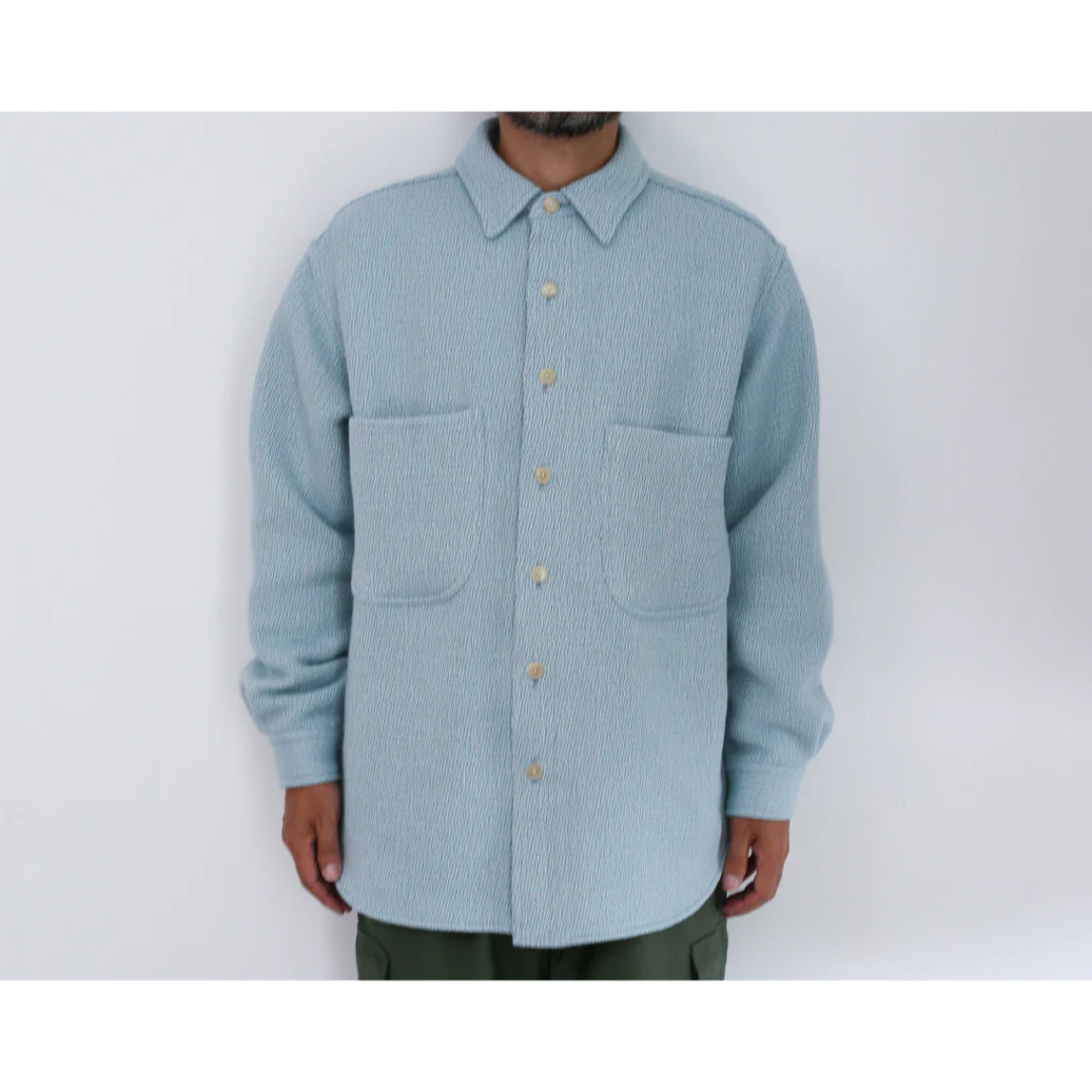 SHETLAND WOOL COTTON SHIRTS BLOUSON 22aw