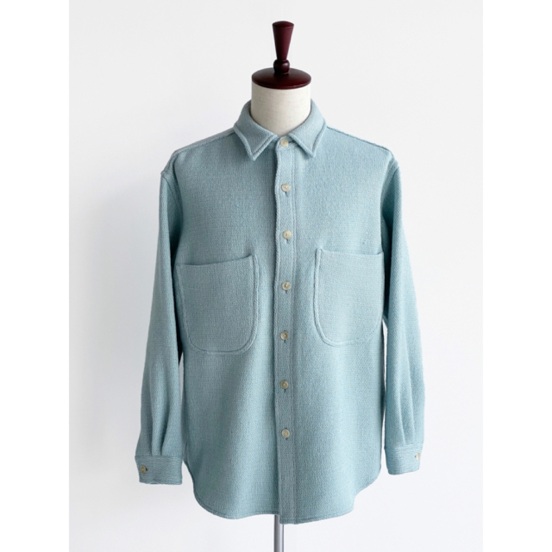 SHETLAND WOOL COTTON SHIRTS BLOUSON 22aw