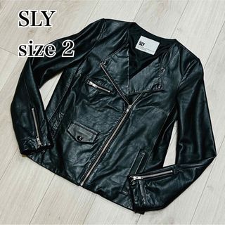 SLY - 【e/s】 FAUX LEATHER SHORT コート☆ブラック☆エマスライの