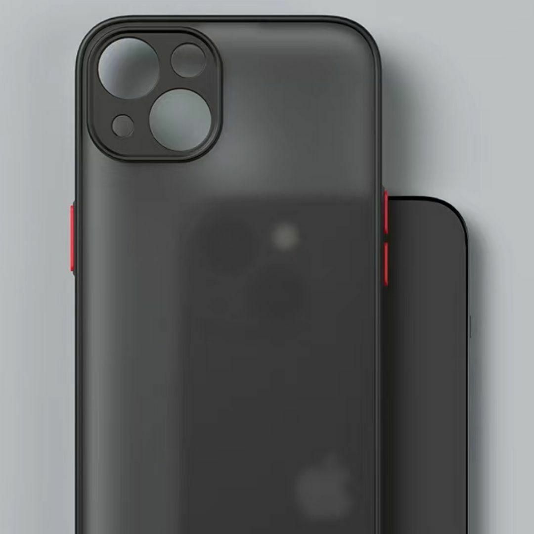 iPhone - iPhone 15 ケース マットブラック カバー カメラ レンズ保護