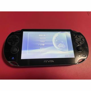 プレイステーションヴィータ(PlayStation Vita)のvita  クリスタルブラック　7番(携帯用ゲーム機本体)