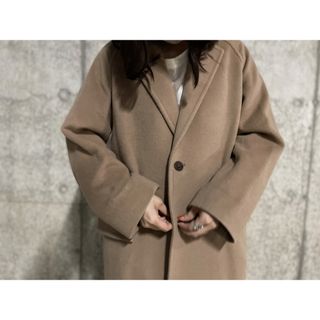 スタイリスト私物オーラリー　カシミヤ　ウール　チェスターコート　ブラック　19aw 0