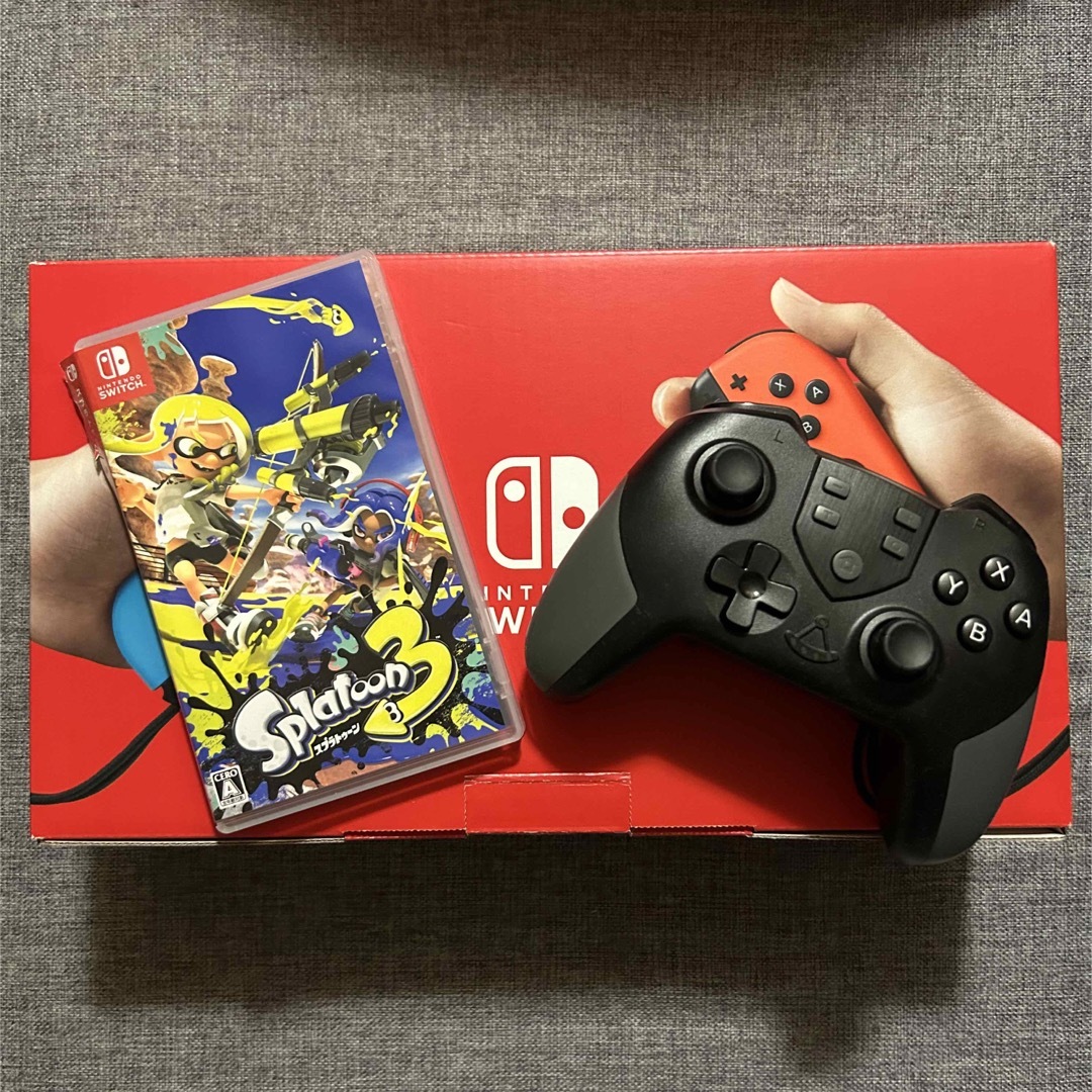 任天堂switch 本体＆スプラトゥーンセット（専用コントローラー付き）