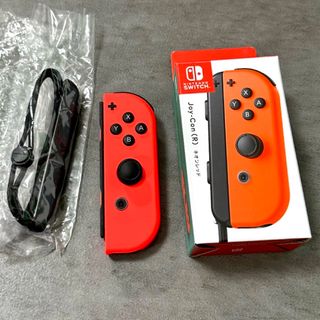 ニンテンドースイッチ(Nintendo Switch)の【Switch】ジョイコン ネオンレッド(右用)【任天堂純正品】赤(家庭用ゲーム機本体)