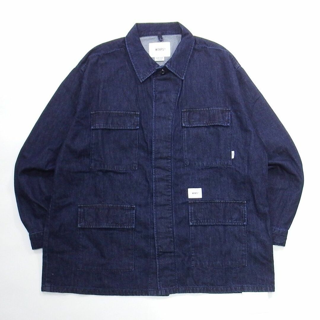 WTAPS JMOD LS COTTON DENIM PASTHG INDIGO