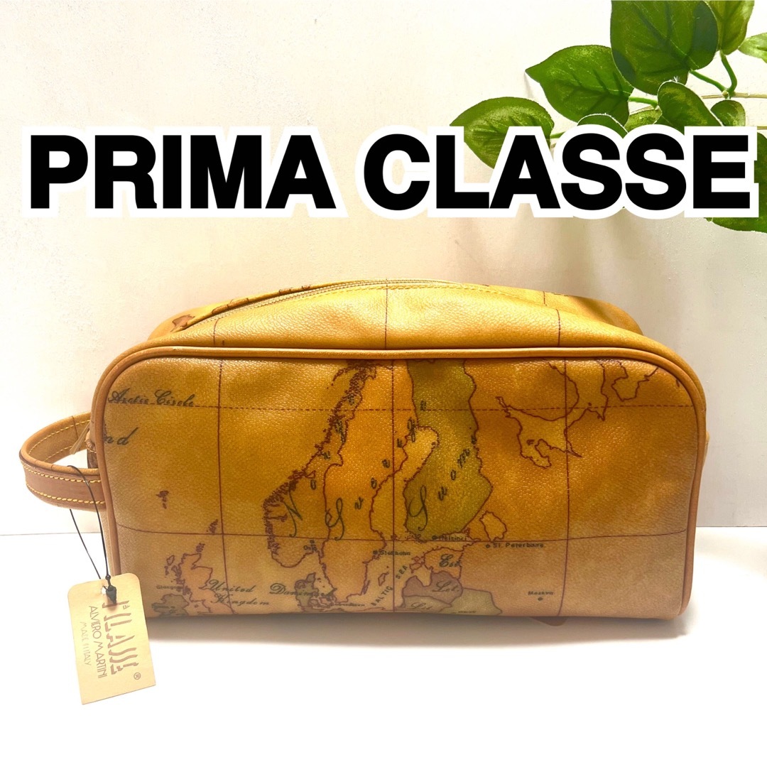 【美品】PRIMA CLASSE セカンドバッグ 世界地図 メンズ レザー | フリマアプリ ラクマ