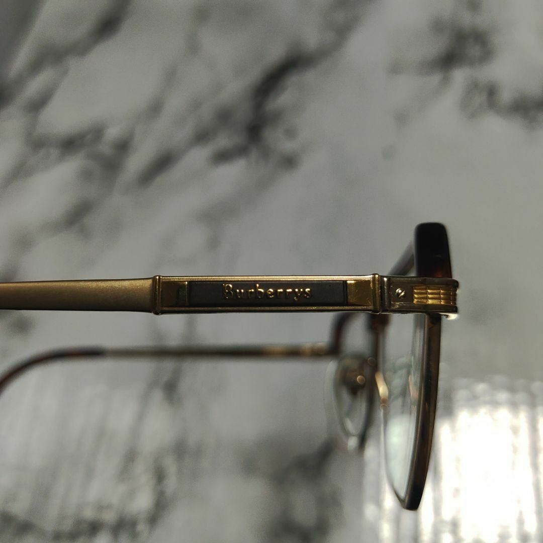 1846超美品　バーバリーズ　254S　眼鏡　メガネ　鼈甲柄　ノバチェック