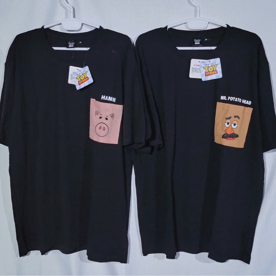 新品 ペアルック Tシャツ 5L トイストーリー ピクサー ディズニー ポケT