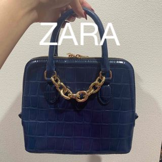 ザラ(ZARA)のZARAチェーンストラップ型押しバッグ(ハンドバッグ)