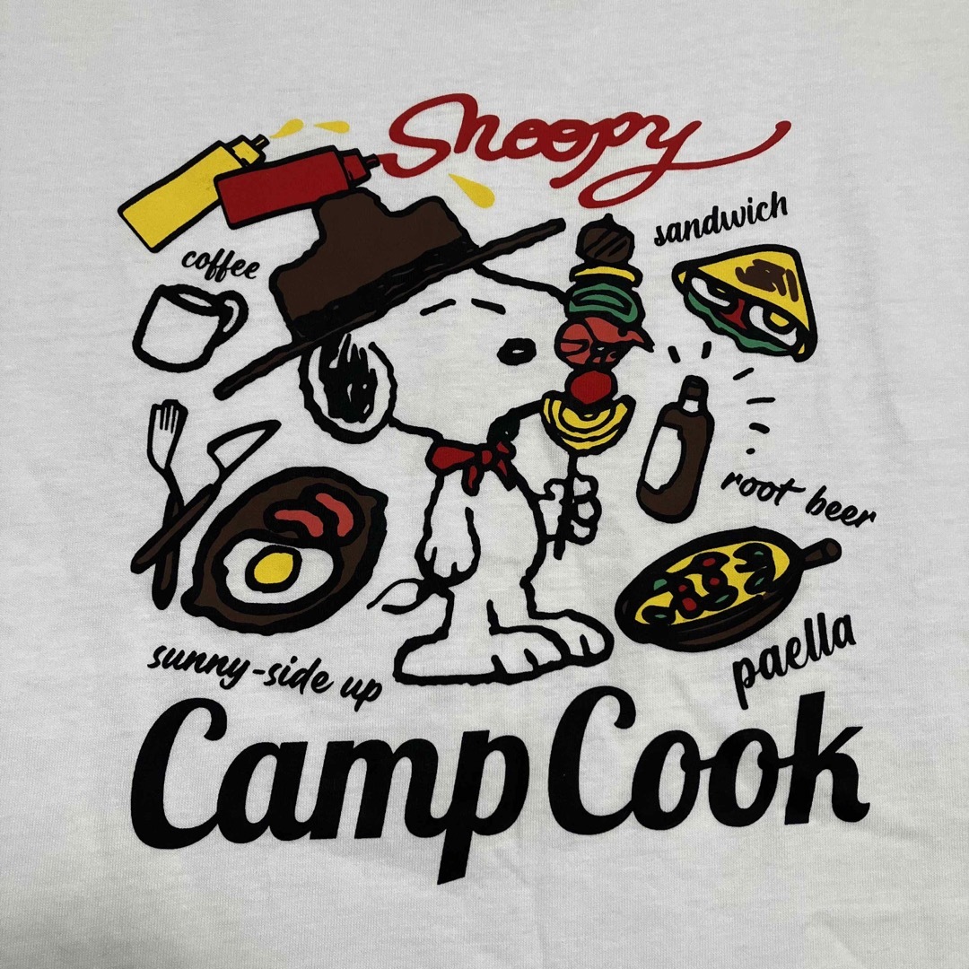 SNOOPY(スヌーピー)の【新品タグ付き】 スヌーピー　ウッドストック　長袖　tシャツ キャンプ　白　LL メンズのトップス(Tシャツ/カットソー(七分/長袖))の商品写真