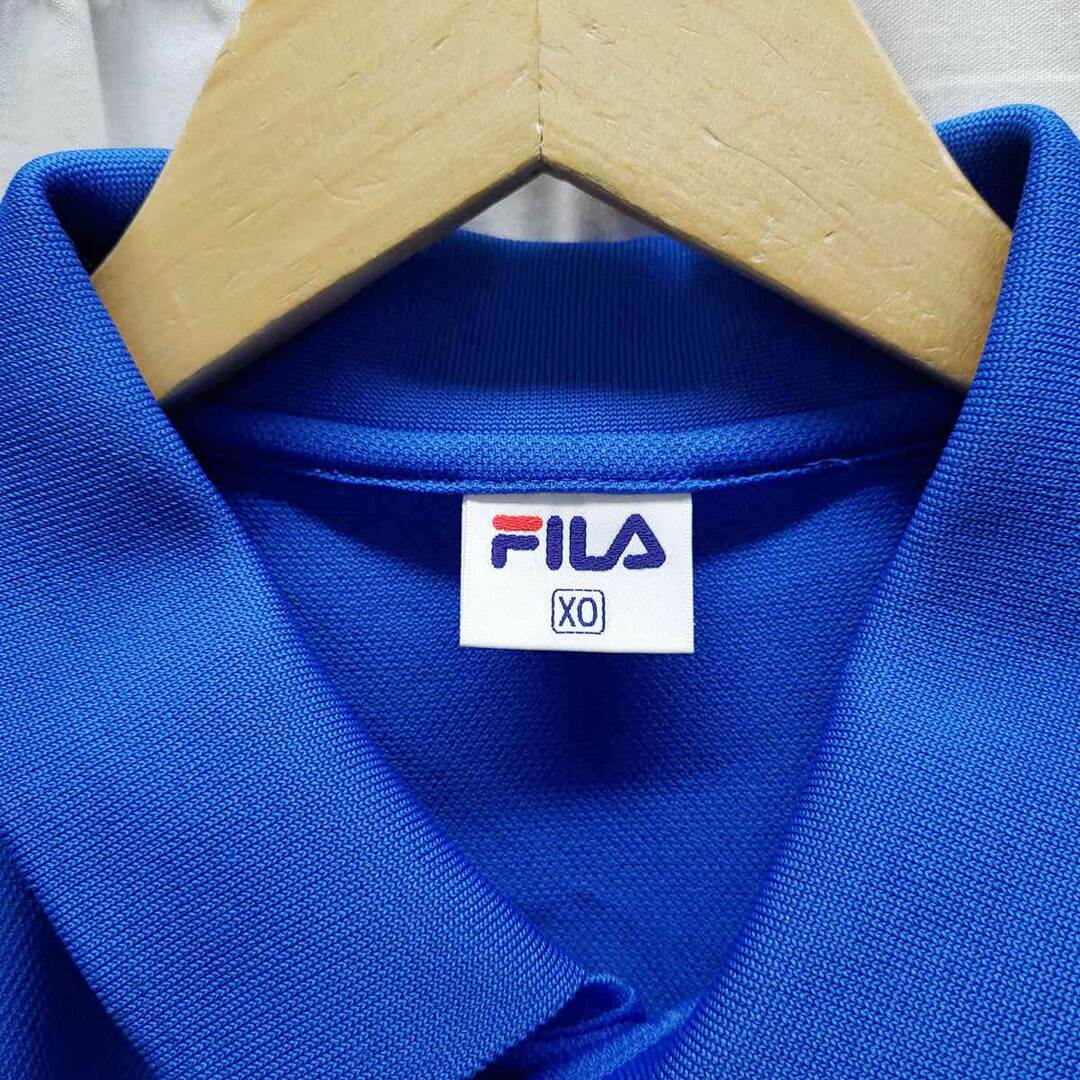 FILA(フィラ)のフィラ ポロシャツ 半袖 シャツ イタリア XO ブルー FL-9C10065PS メンズ トップス スポーツ/アウトドアのサッカー/フットサル(ウェア)の商品写真