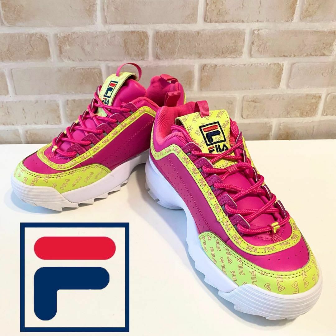 FILA(フィラ)の【美品！人気モデル！】FILA ディスラプター2マルチフラッグ スニーカー！ レディースの靴/シューズ(スニーカー)の商品写真