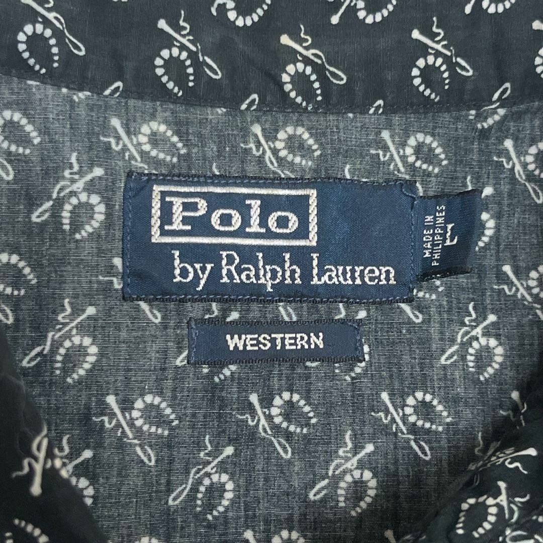 POLO RALPH LAUREN - 90s POLO RALPH LAUREN 総柄ウエスタンシャツ