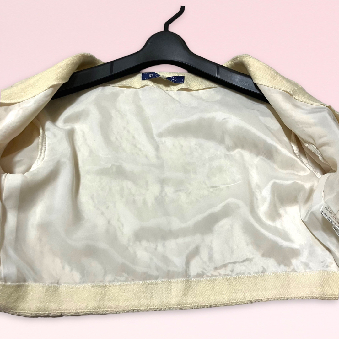 M'S GRACY(エムズグレイシー)のエムズグレイシー　アンゴラ混　3点セット　レース　ワンピース　ボレロ　コサージュ レディースのフォーマル/ドレス(その他ドレス)の商品写真