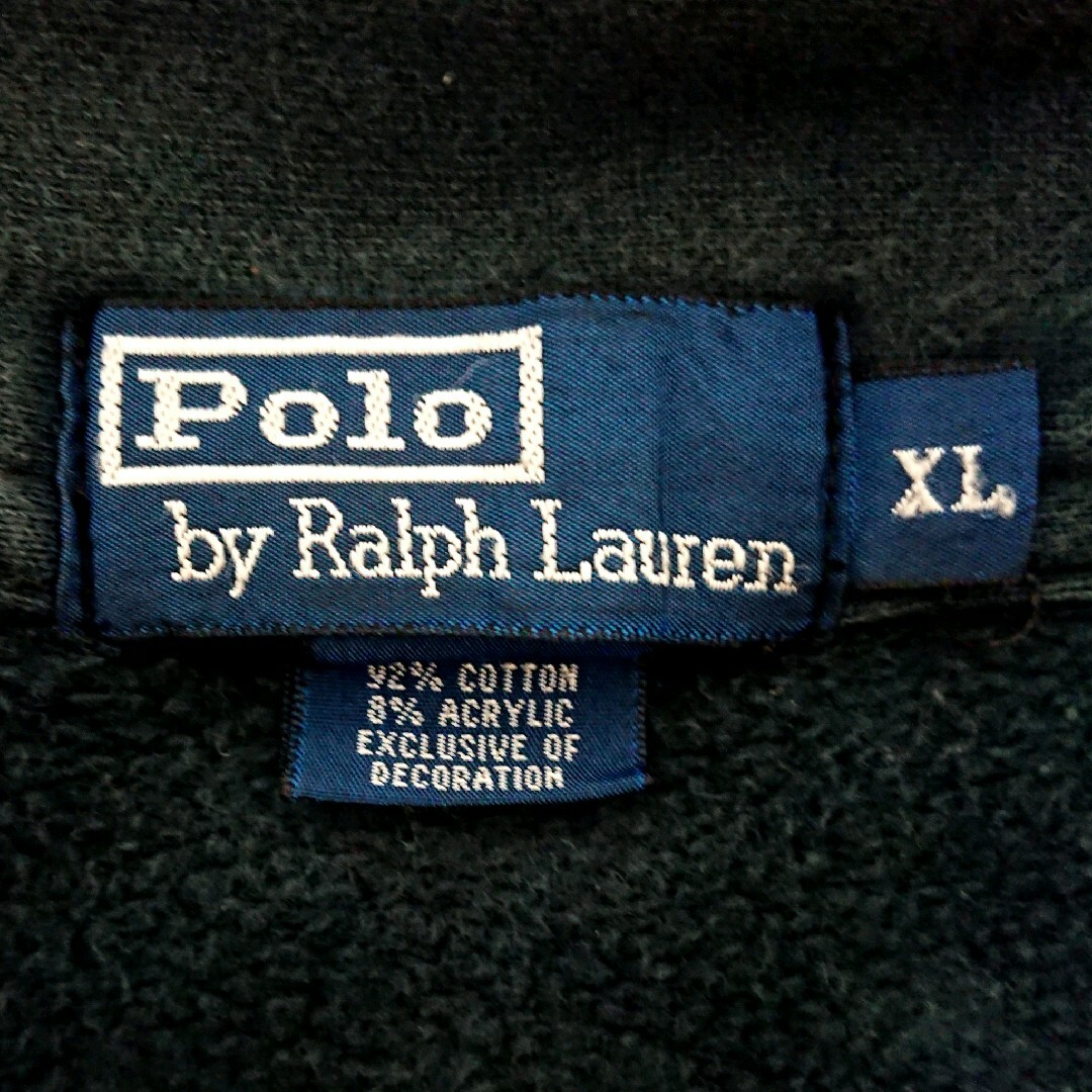 ポロバイ ラルフローレン ビックポニー 刺繍 ロゴ ハーフジップ スウェット