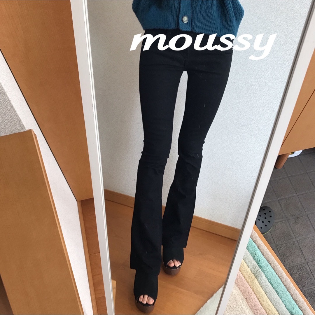 パンツ新品 moussy フレアデニムパンツ SLY rienda resexxy