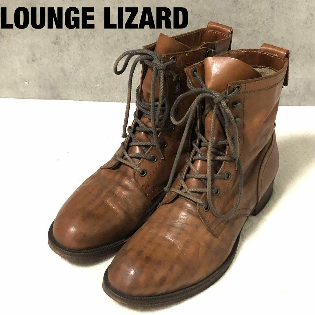 LOUNGE LIZARD race up boots