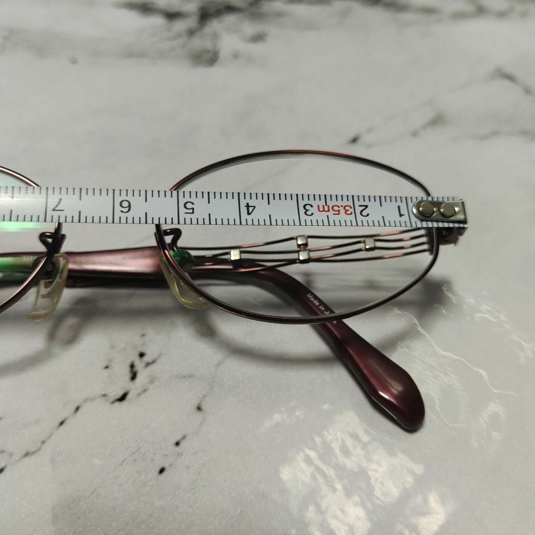 859超美品 ラインアート XL1017 メガネ 眼鏡 度あり弱 シャルマンの