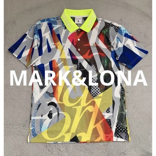 マークアンドロナ(MARK&LONA)の【美品】マークアンドロナ　ゴルフ　メンズ　半袖　ポロシャツ　サイズ46 M(ウエア)