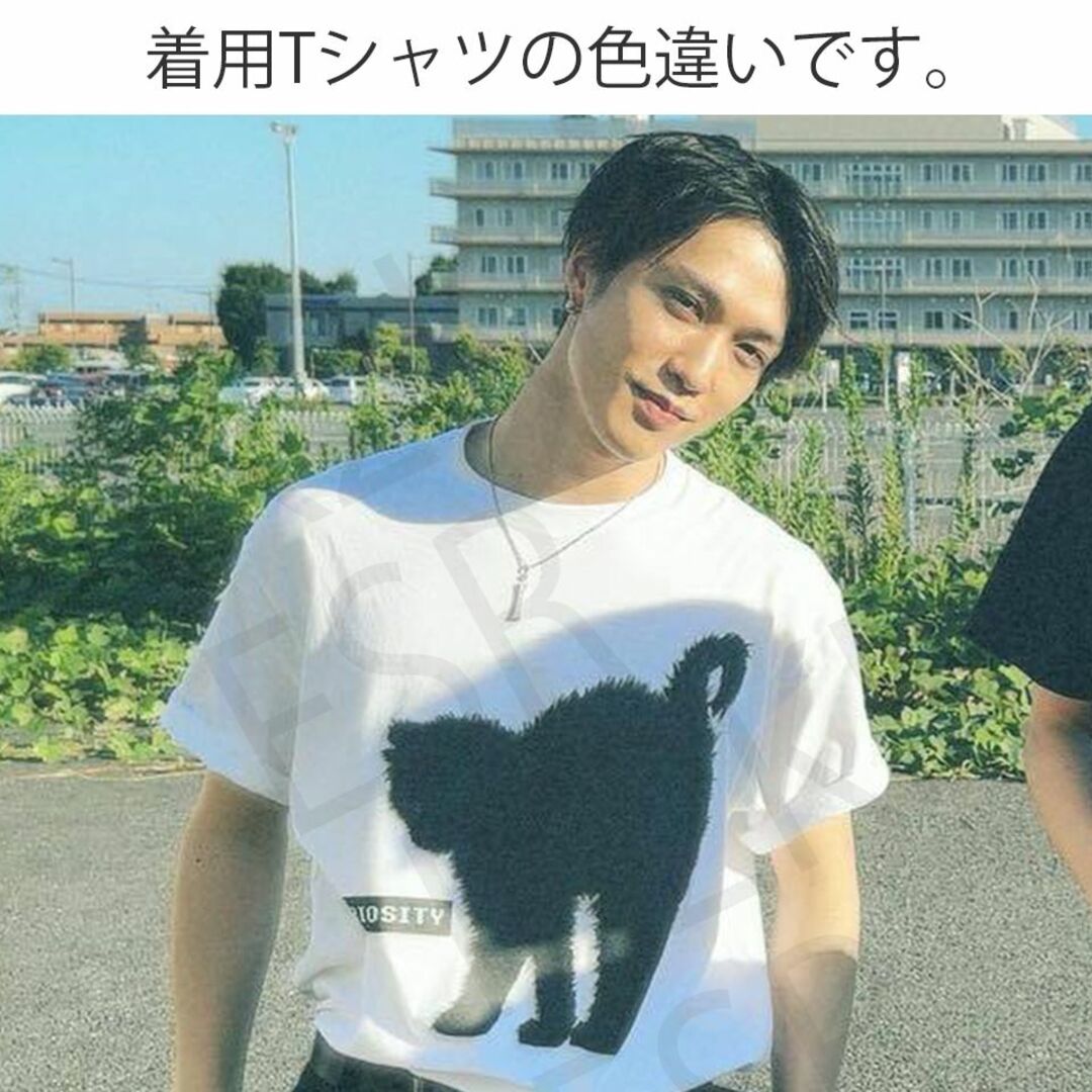 新品】THE RAMPAGE 藤原樹 着用 Tシャツ 色違い同型 猫 ランペ