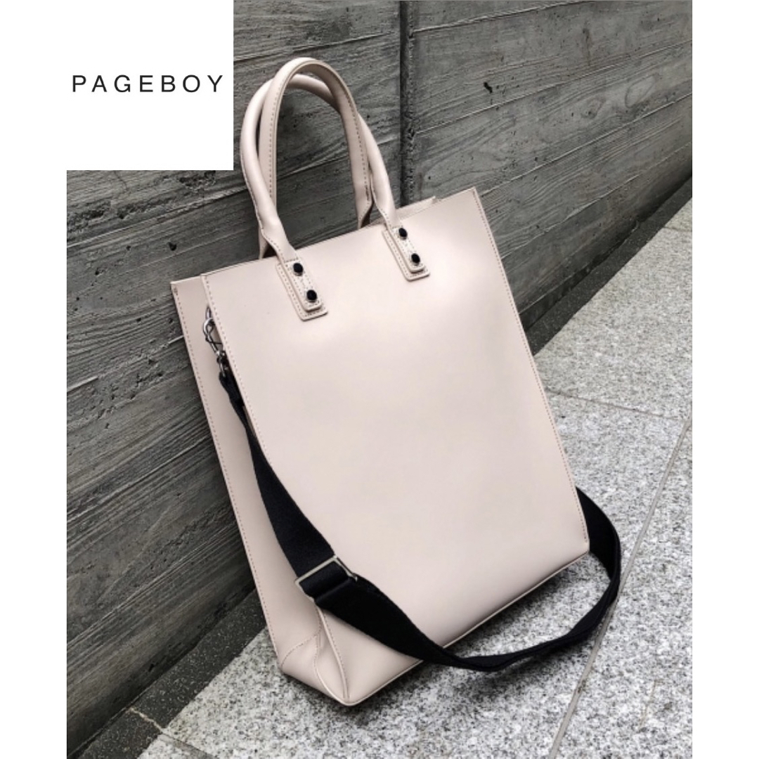 PAGEBOY(ページボーイ)のPAGEBOY ページボーイ クラシックトートバッグ ライトベージュ レディースのバッグ(トートバッグ)の商品写真