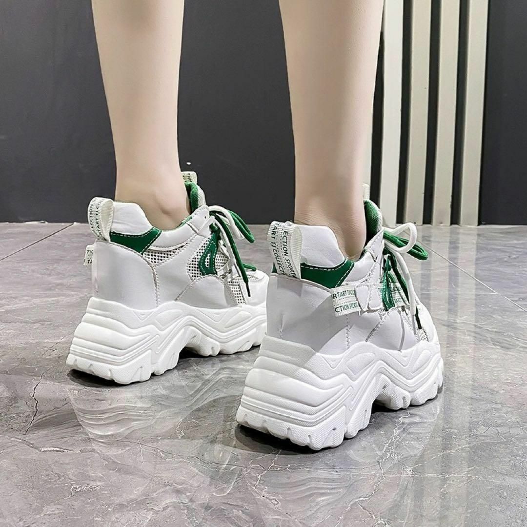 春夏コーデ❤️スニーカー　レディース　厚底　靴　シューズ　かわいい　韓国 レディースの靴/シューズ(スニーカー)の商品写真