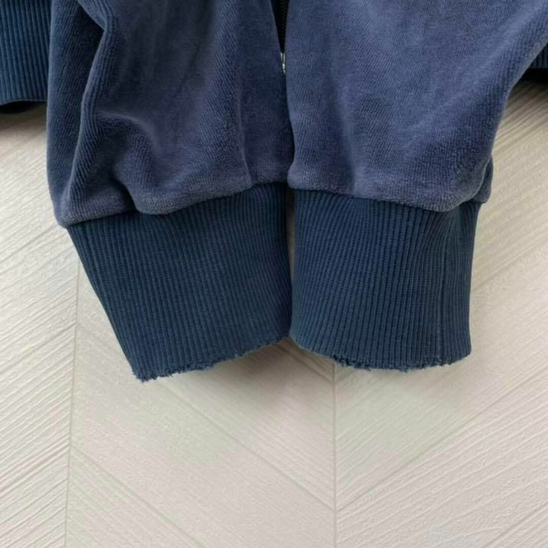 激レア90s アディダス トラックジャケット ベロア 刺繍ロゴ ジャージ