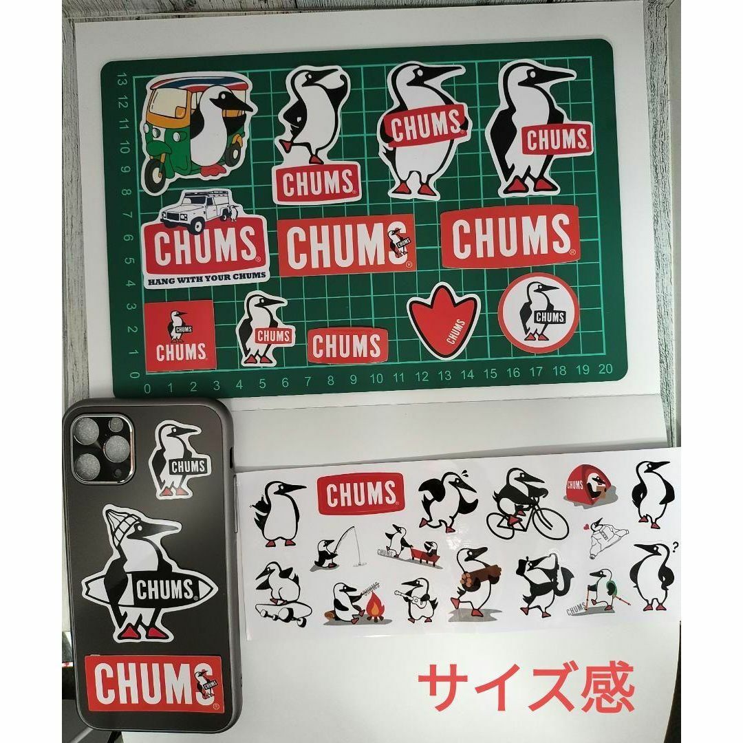 CHUMS(チャムス)の【大量56枚】CHUMS チャムス ステッカー  ミニ 56枚 スマホ ランタン メンズのトップス(Tシャツ/カットソー(七分/長袖))の商品写真