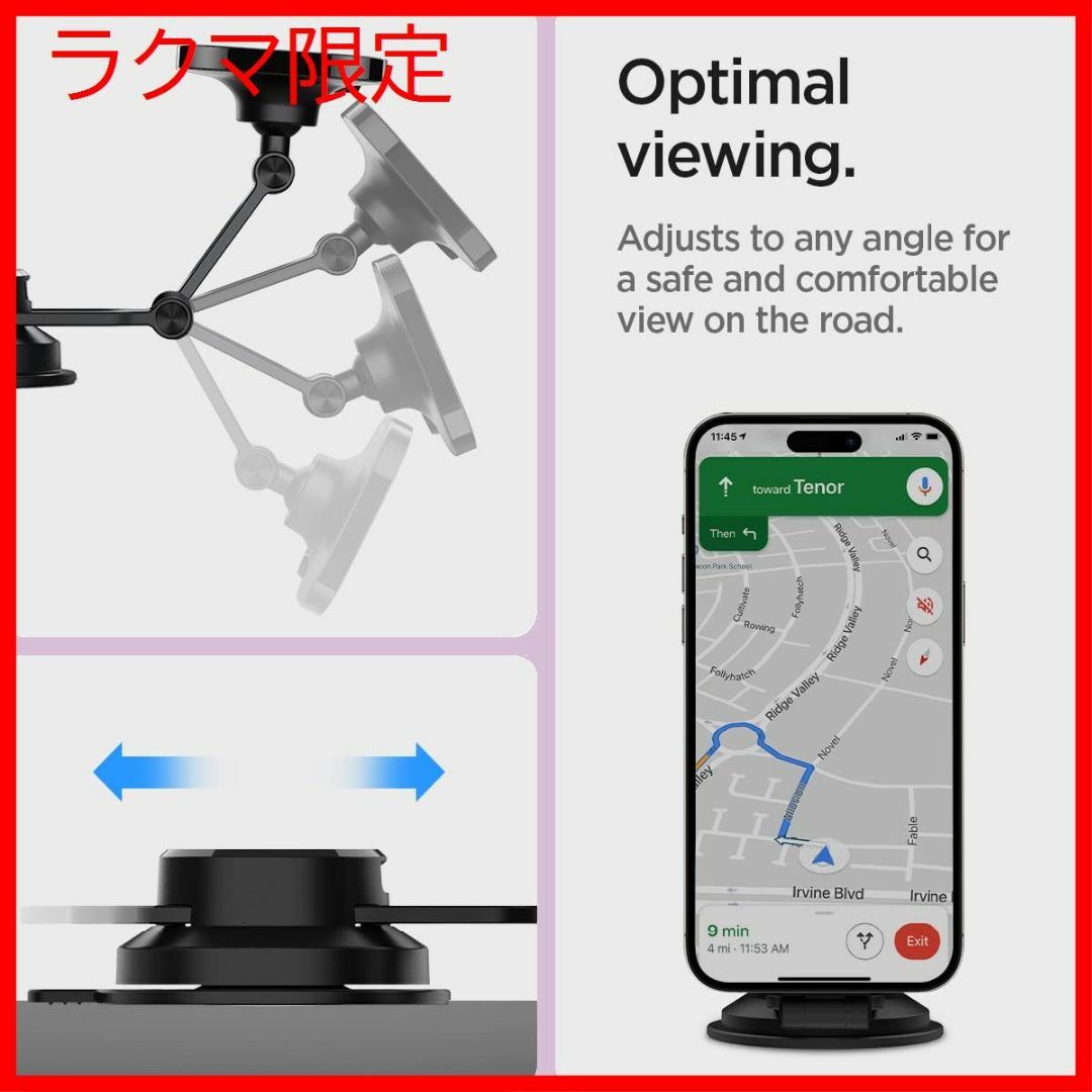 ラクマ限定　Spigen 車載ホルダー マグネット MagSafe用 吸盤 スマスマホ/家電/カメラ