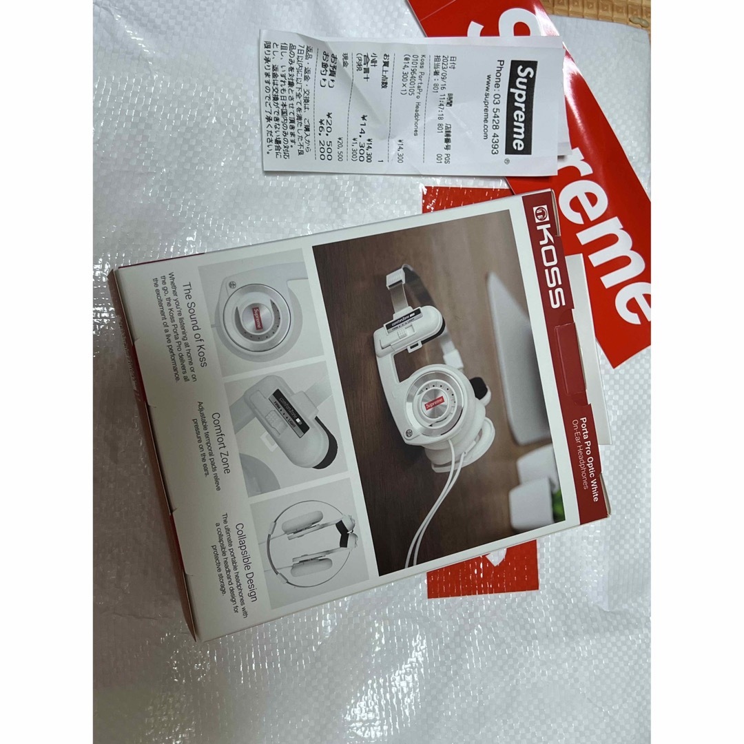 Supreme Supreme / Koss Portapro Headphones Whiteの通販 by NG's