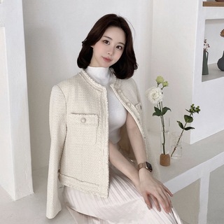 dholic - qung classic tweed jacketの通販 by yun shop｜ディー ...