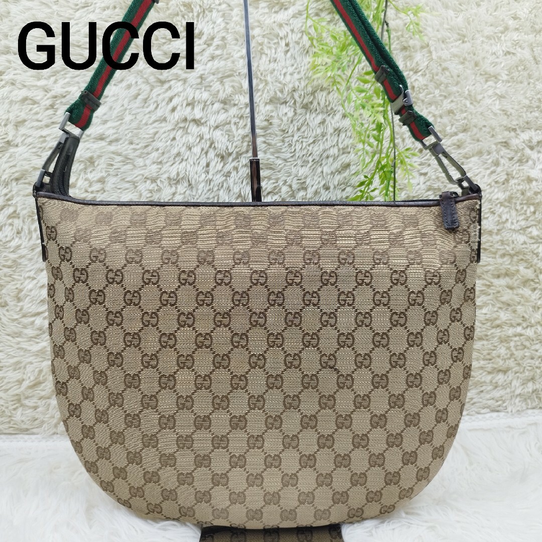 美品】GUCCI グッチ シェリーライン ショルダーバッグ 2way GG柄-