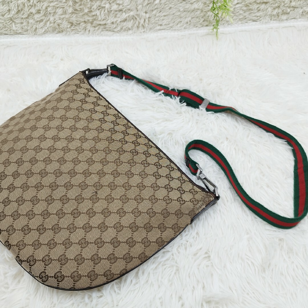 美品】GUCCI グッチ シェリーライン ショルダーバッグ 2way GG柄-