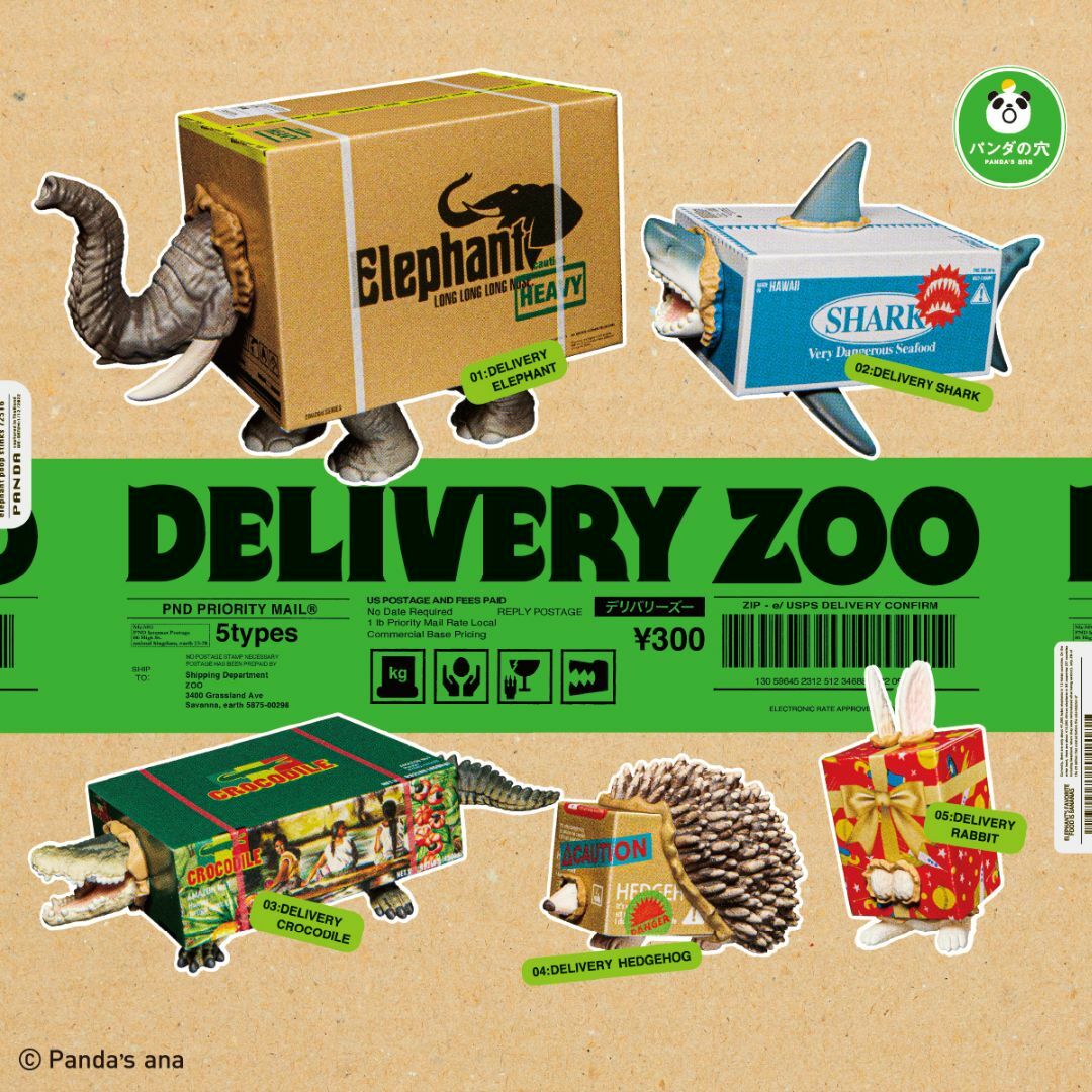 T-ARTS(タカラトミーアーツ)のパンダの穴 DELIVERY ZOO 全5種 エンタメ/ホビーのフィギュア(その他)の商品写真