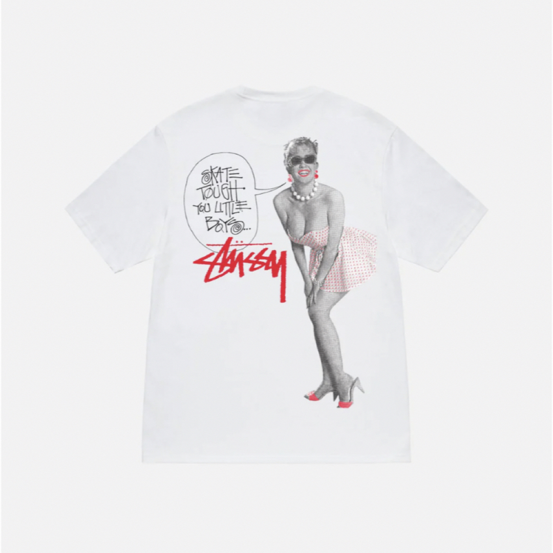 STUSSY SKATE TOUGH TEE WHITE XL