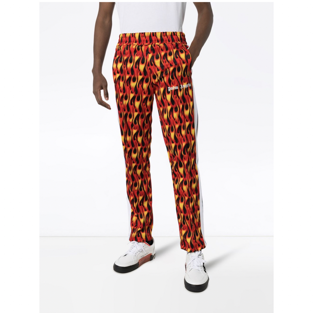 [新品]Palm Angels Flame Print Track Pants