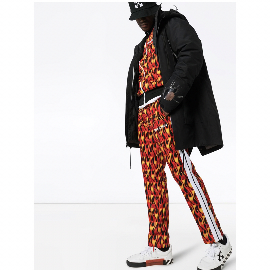 [新品]Palm Angels Flame Print Track Pants