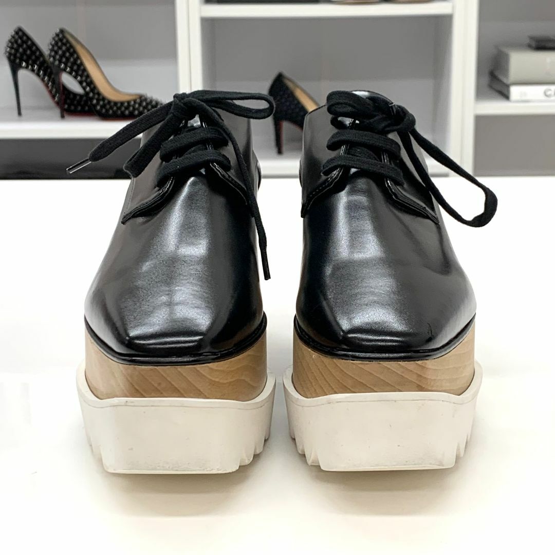 7252 ステラマッカートニー エリス レザー 厚底 シューズ ブラック
