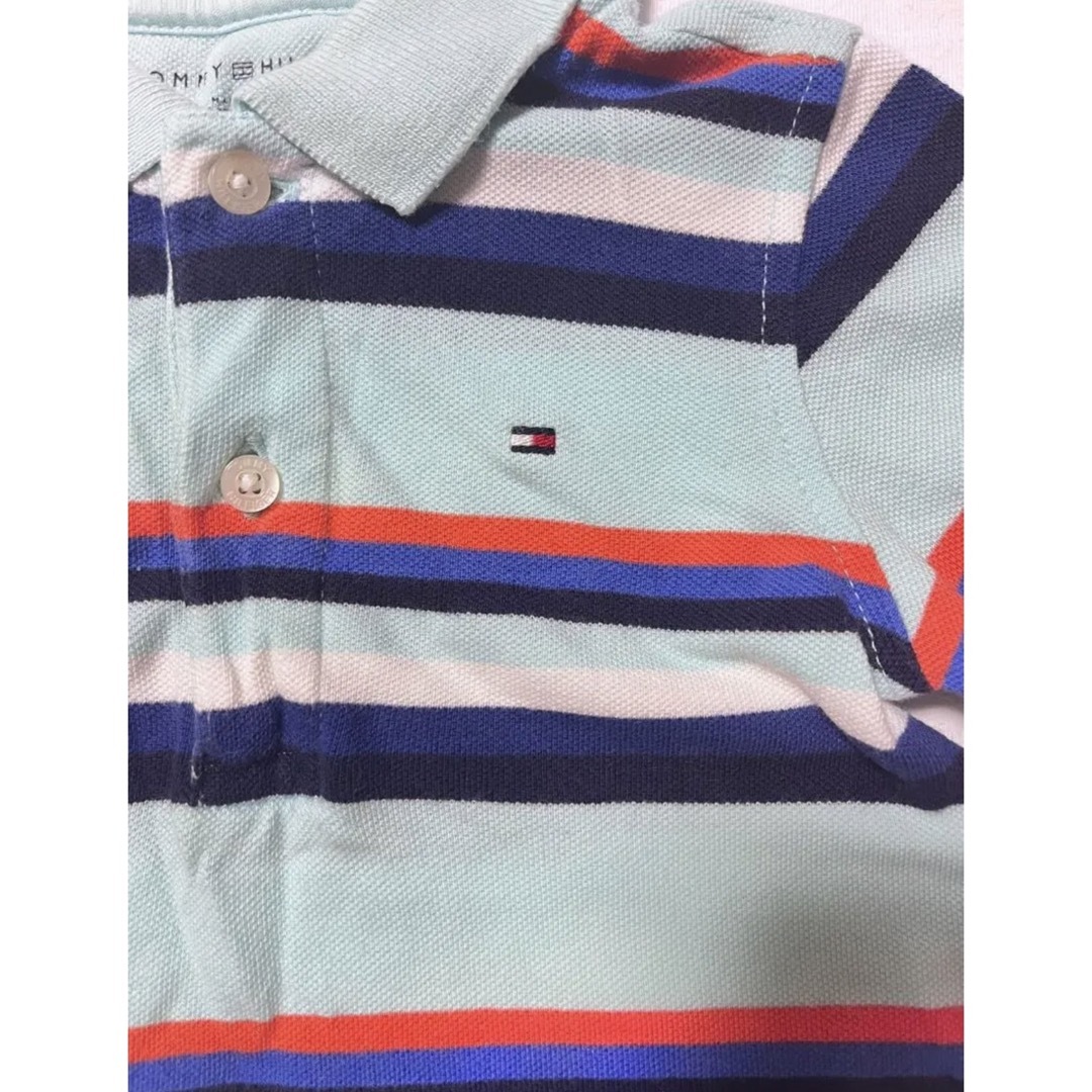 TOMMY HILFIGER(トミーヒルフィガー)の【美品】TOMMY HILFIGER 70.80サイズ12m ポーダーポロシャツ キッズ/ベビー/マタニティのベビー服(~85cm)(Ｔシャツ)の商品写真