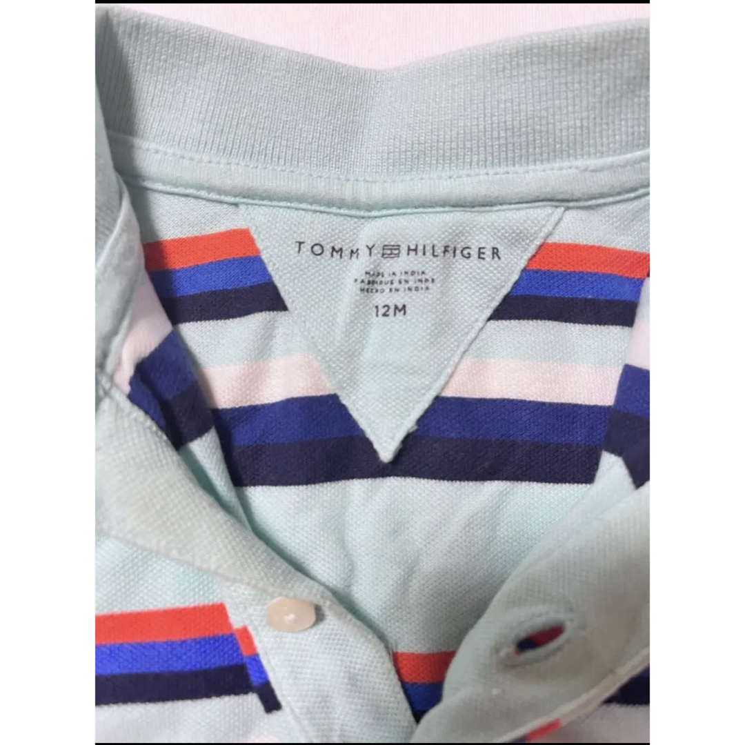 TOMMY HILFIGER(トミーヒルフィガー)の【美品】TOMMY HILFIGER 70.80サイズ12m ポーダーポロシャツ キッズ/ベビー/マタニティのベビー服(~85cm)(Ｔシャツ)の商品写真