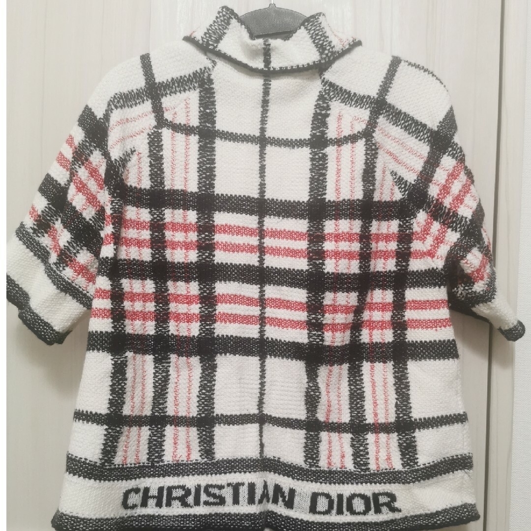 Dior(ディオール)の本日限り値下チェック柄 半袖ニット Dior レディースのトップス(ニット/セーター)の商品写真