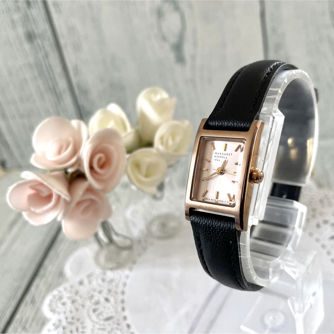 MARGARET HOWELL(マーガレットハウエル)の【動作OK】MARGARET HOWELL 腕時計 スクエア ピンクゴールド レディースのファッション小物(腕時計)の商品写真