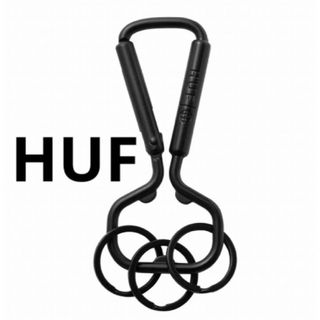 ハフ(HUF)のHUFハフカラビナブラック未開封❣️キーホルダー　キーケース　キーチェーン③(キーケース)