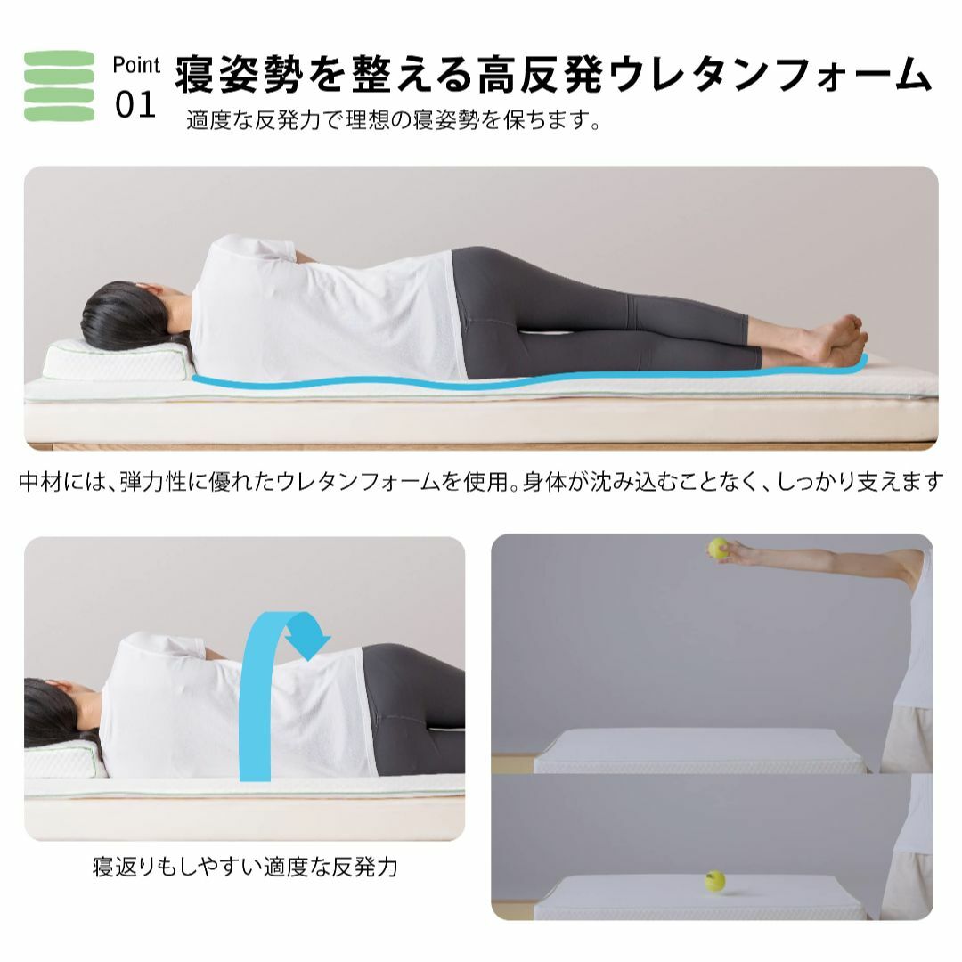 西川 (Nishikawa) 睡眠科学で寝るだけメンテ 西川睡眠ラボ フラット  インテリア/住まい/日用品のベッド/マットレス(マットレス)の商品写真