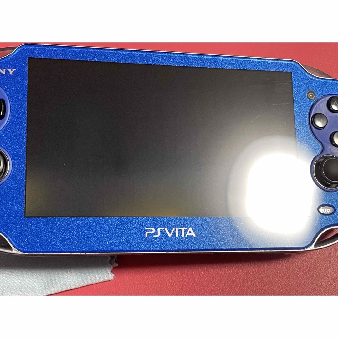 PlayStation Vita(プレイステーションヴィータ)のvita   サファイアブルー　B エンタメ/ホビーのゲームソフト/ゲーム機本体(携帯用ゲーム機本体)の商品写真