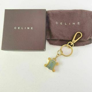 CELINE セリーヌ マカダム キーリング ゴールド チャーム