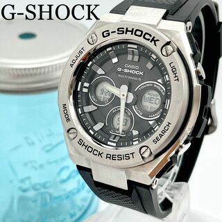 G-SHOCK - 361【美品】G-SHOCK Gスチール　メンズ腕時計　アナデジ　電波ソーラー